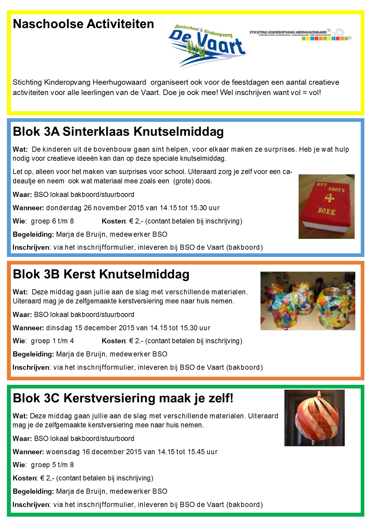 Buitenschoolse activiteiten