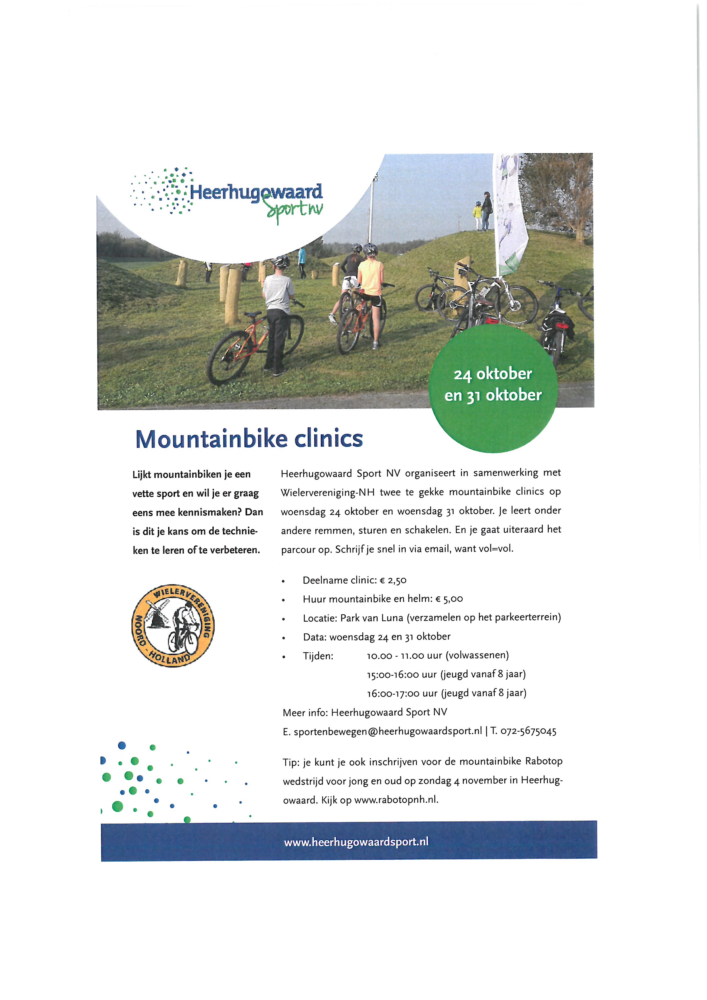 Heerhugowaard Sport organiseert herfstvakantie-activiteiten