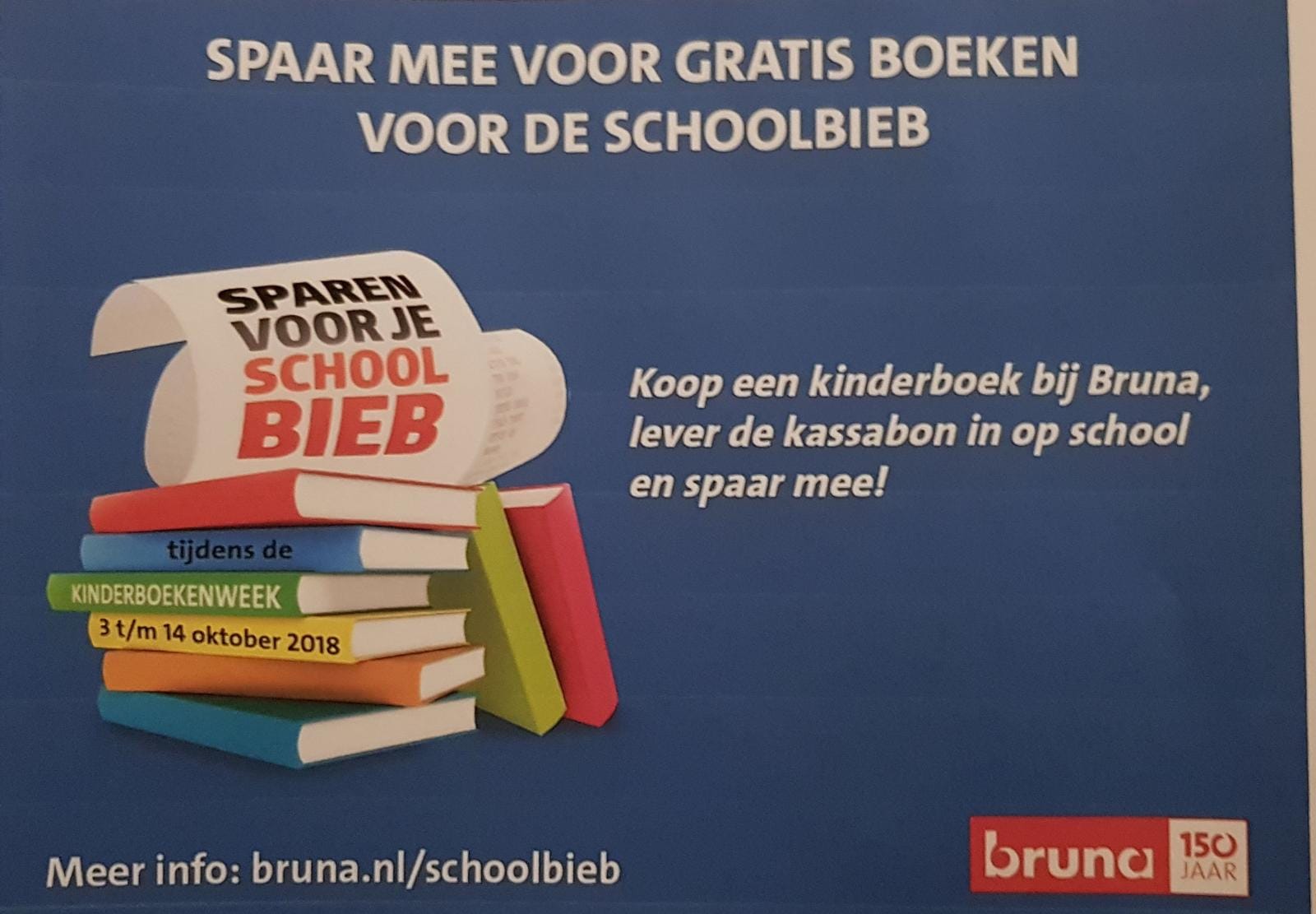 Sparen voor de schoolbieb bij Bruna 