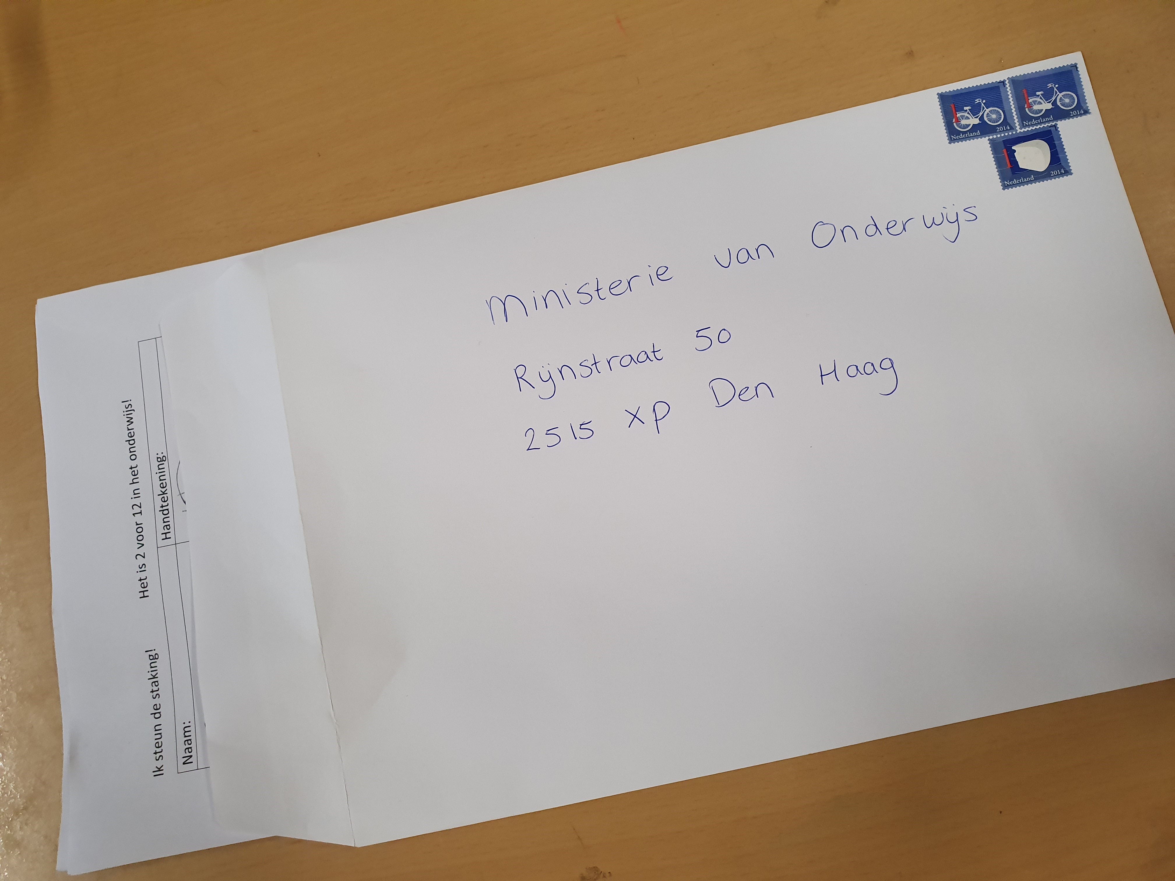 WE LIGGEN IN DE KOU MET EEN WARM HART VOOR ONDERWIJS 