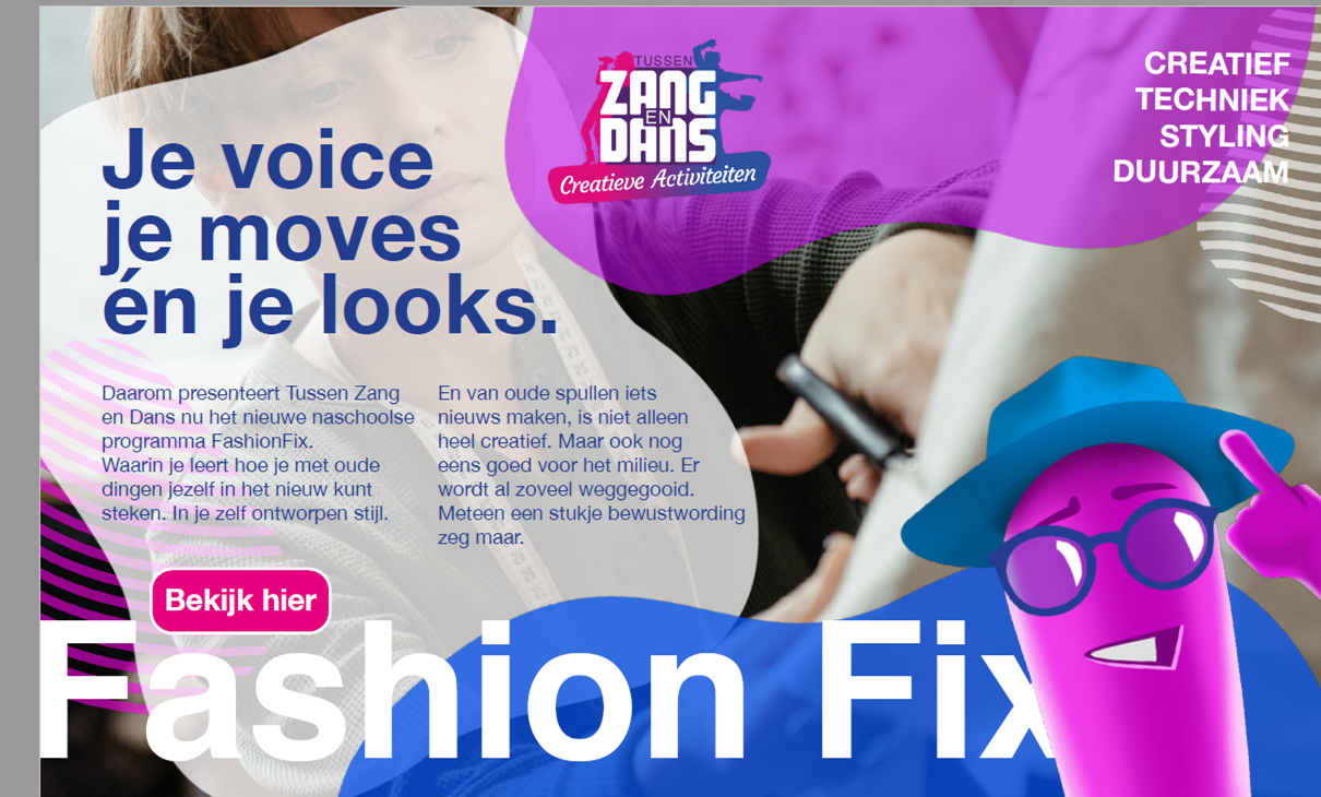 Naschoolse activiteit Fashion Fix