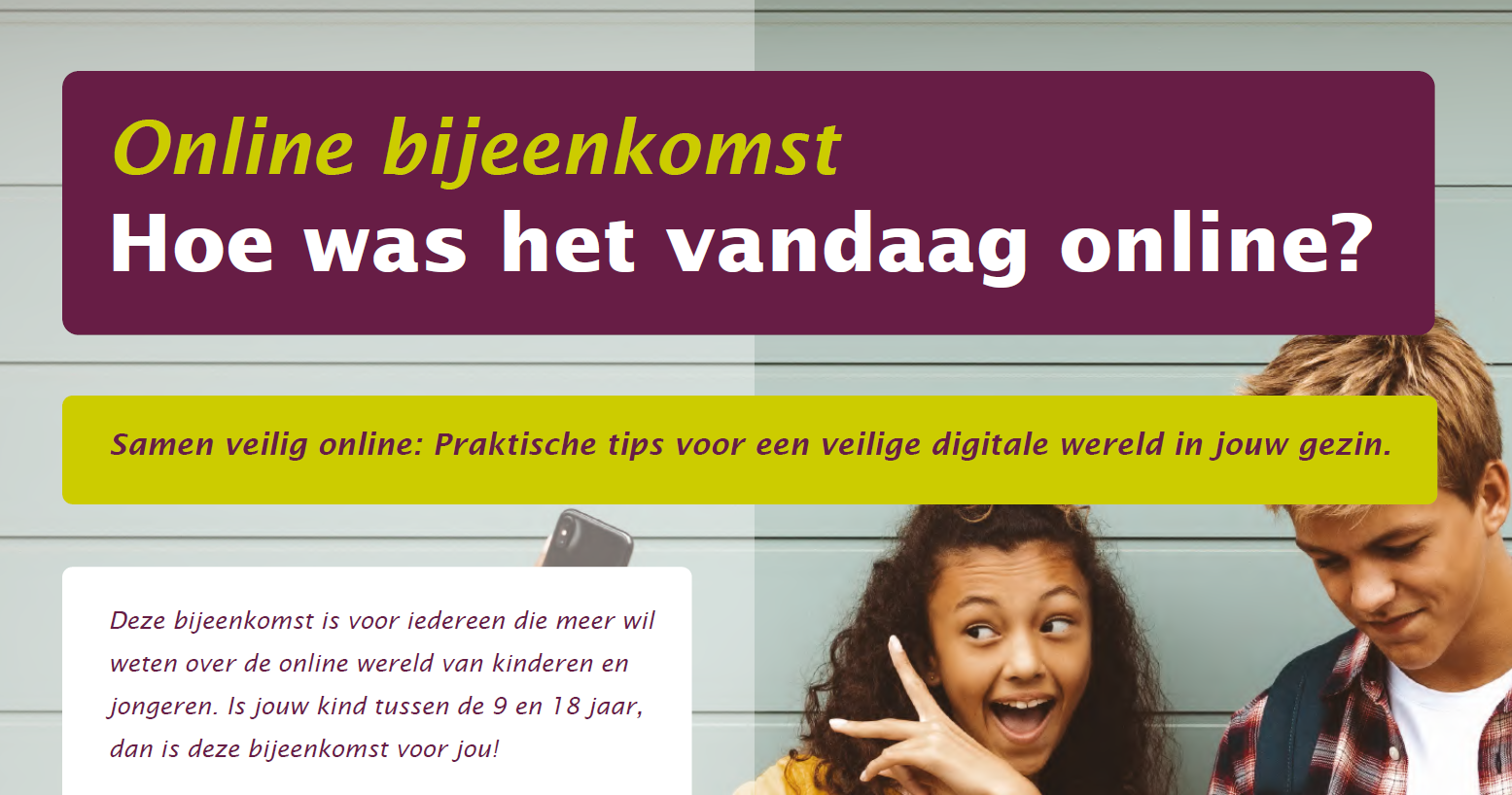 GGD online bijeenkomst: Hoe was het vandaag online?