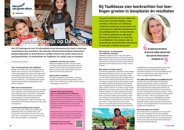 PrimaOnderwijs magazine 2026 Taalklasse