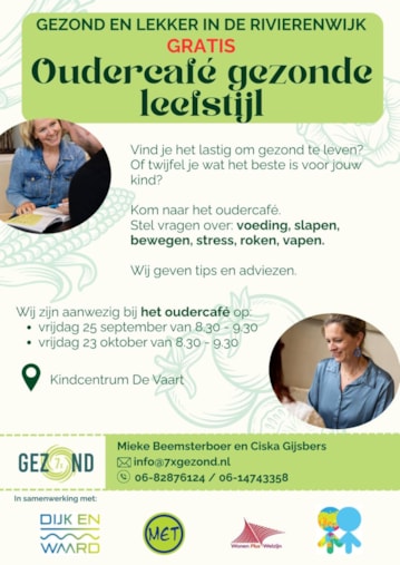 Oudercafe gezonde leefstijl De Vaart